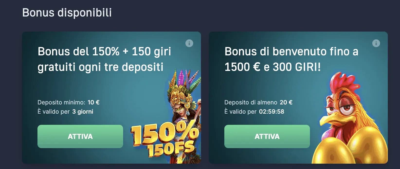 Winnita Casino Bonus